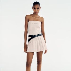 Zara pinstripe skort dress ! NWT